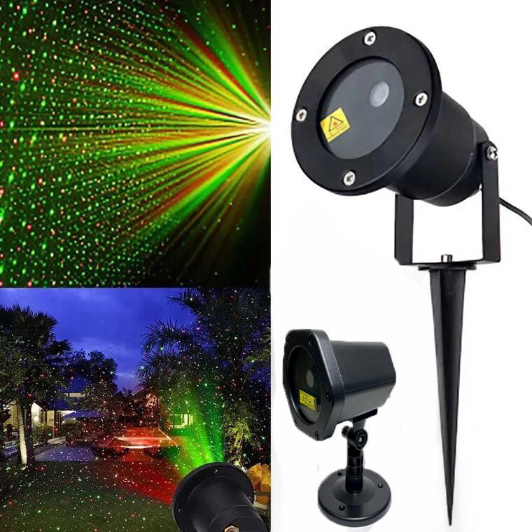 Вуличний лазерний проектор Outdoor Laser Shower – новорічна підсвітка, водозахищений, фото 1