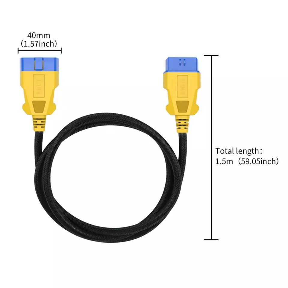 КАБЕЛЬ ПОДОВЖУВАЧ AUTOOL 150см OBD II OBD2 16 Pin