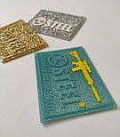 Виробництво ПВХ етикеток гуртом в Україні, лейбли на одяг із вашим логотипом, фото 5