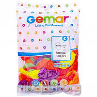 Повітряні кульки 8 дюймів "Неон" 100шт. AF80/81 (21 см.)