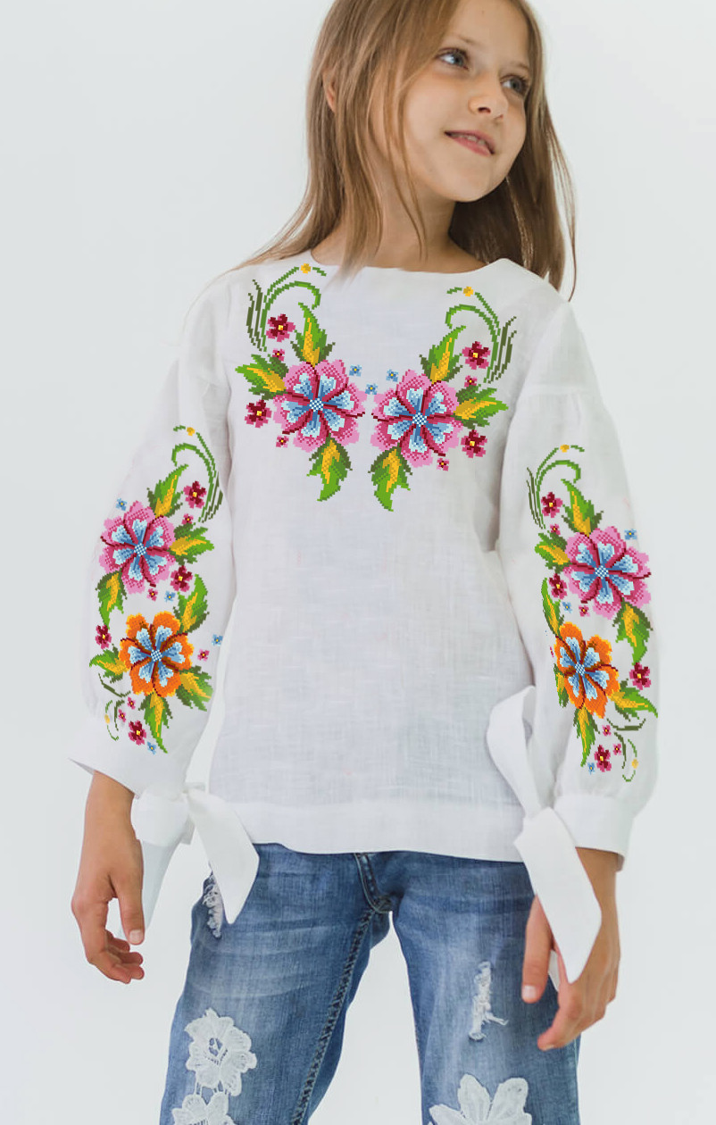 Заготовка вишиванки для дівчинки №096, фото 1