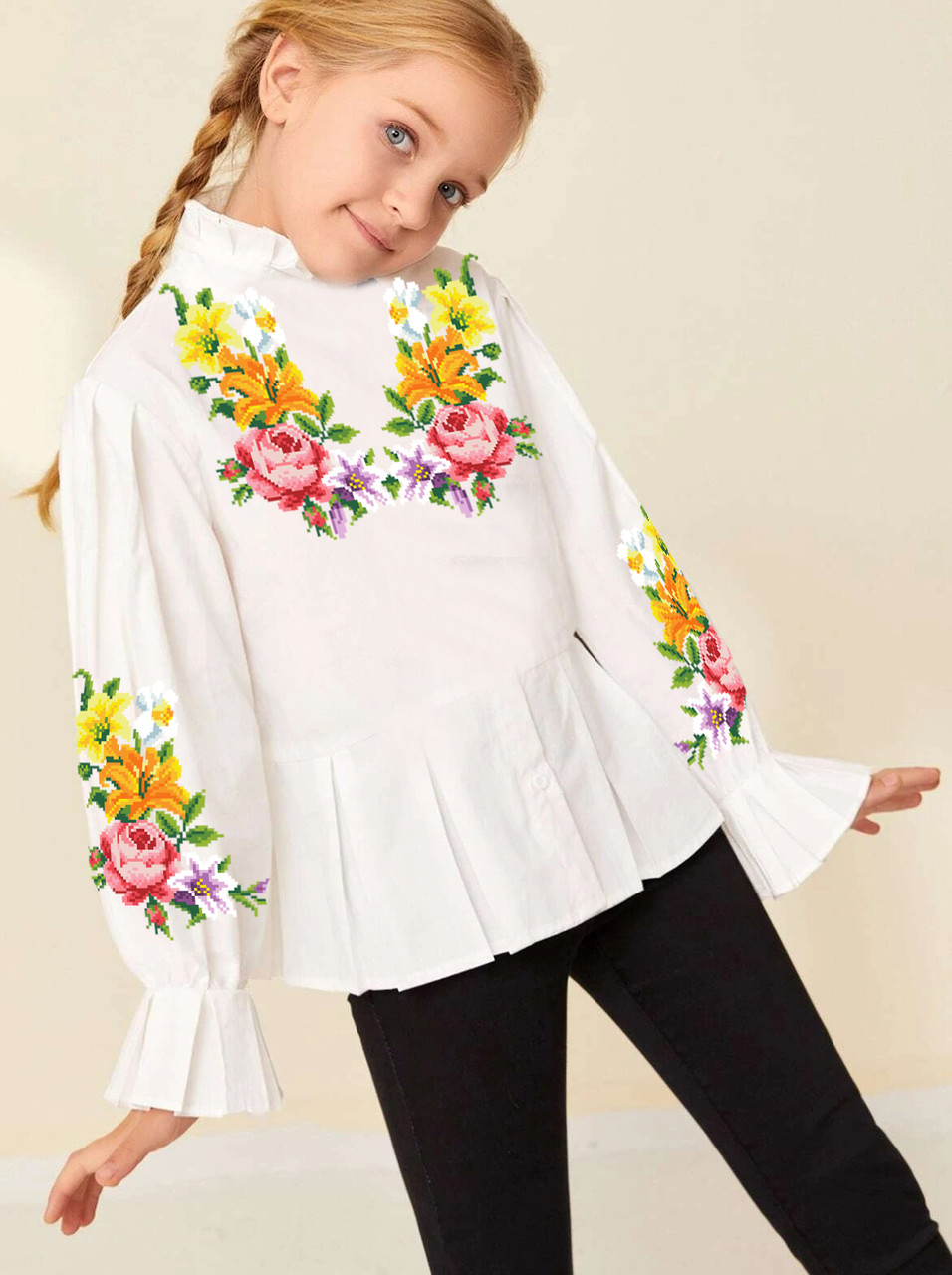 Заготовка вишиванки для дівчинки №098, фото 1