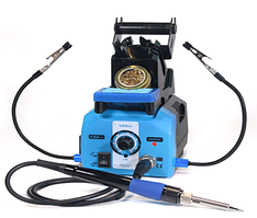 13-00-096. Паяльна станція YIHUA 936A-II, 34W (max 120W), 200-480°C, синя