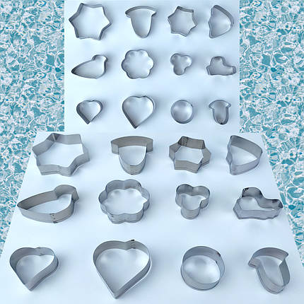 Форми для печива з 12 штук на кільці 3,7см-8,5см малі, фото 1