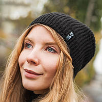 Шапка в'язана темно-коричневий