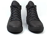 Черевики чоловічі зимові чорні шкіряні на хутрі на блискавці взуття великих розмірів Rosso Avangard Ranger SL L Black, фото 5