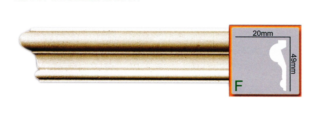 Молдинг Gaudi гнучкий CR3073F (49x20)мм