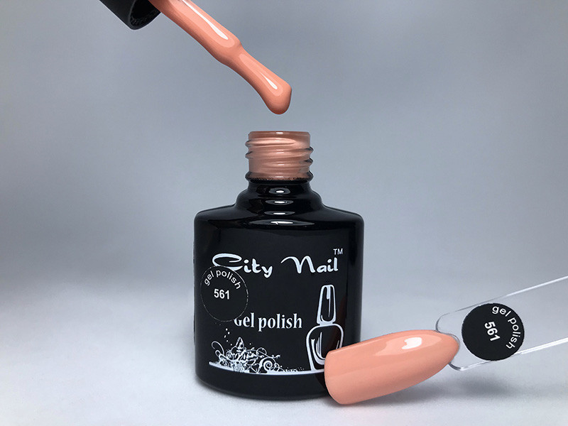Гель-лак CityNail 561 персиковий - Гель-лак персиковий - Нігті гель лак персикового кольору, фото 1