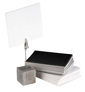 Набір настільних тримачів для табличок 4шт. із цементу (71494)