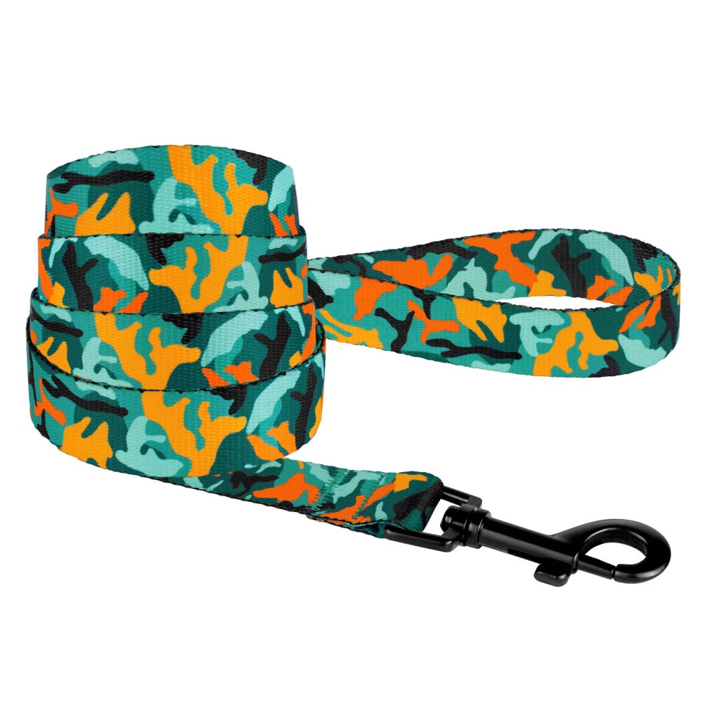 Поводок для собак Camo нейлоновый Зеленый - фото 1 - id-p1304285470