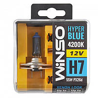 Галогенные лампы Winso HYPER BLUE H7 12V 55W PX26d 4200K (712750)