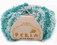 Пряжа Peria Alya Baby 50гр - 62,5 м (015 Бірюзовий Меланж) 100% Мікрополіестр, Туреччина