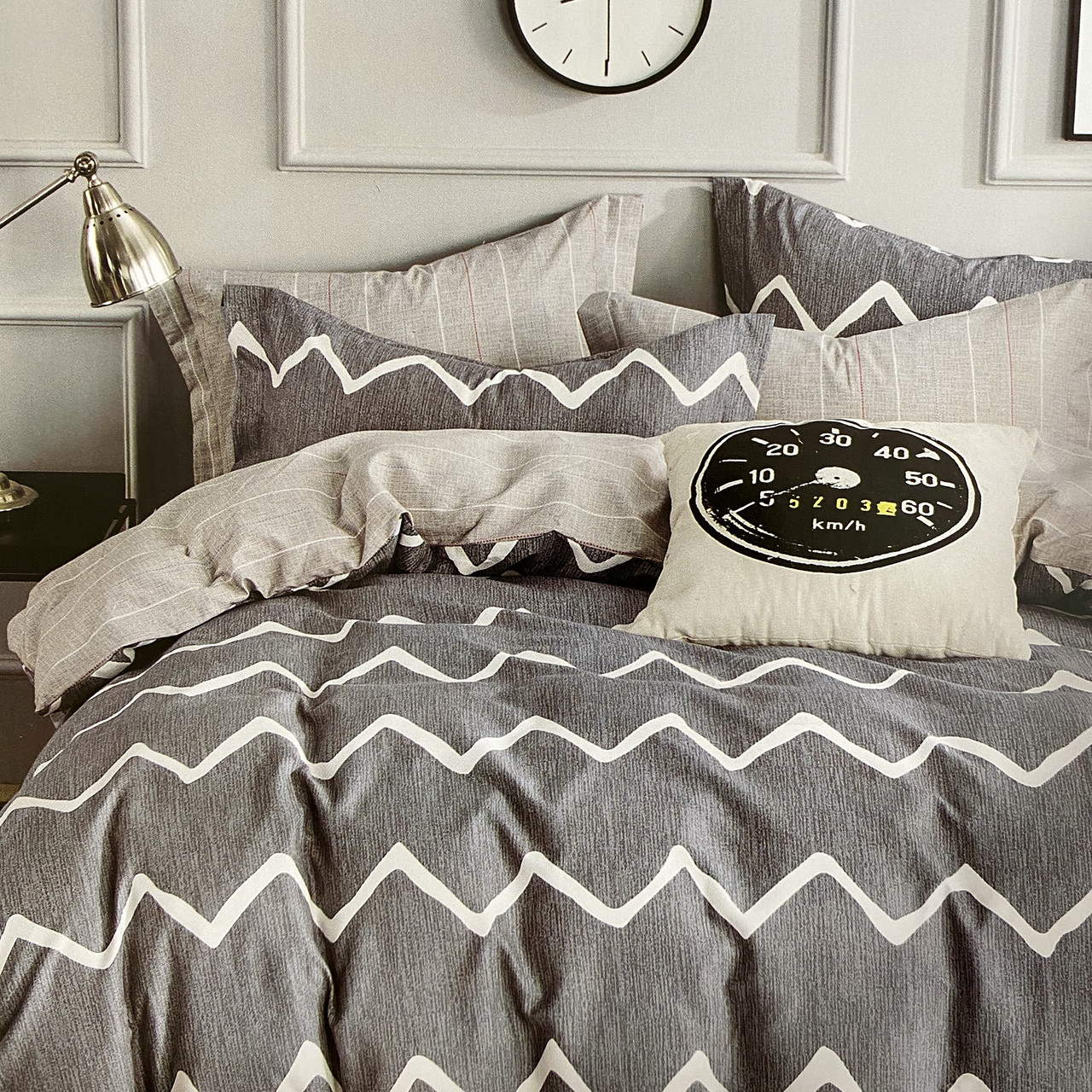 Постільна білизни Євро комплект, простирадло на гумці 180х200 + 20см, фото 1