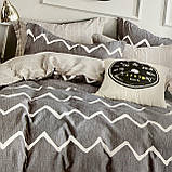 Постільна білизна Сімейний комплект з простирадлом на гумці з фланелі два підодіяльника, фото 2