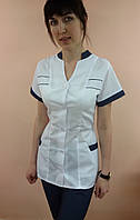 Жіночий медичний костюм Оксана бавовна 44 розмір короткий рукав
