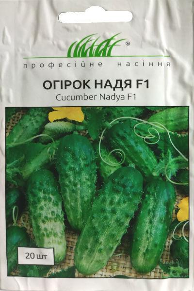 Насіння огірків надя F1 20 шт, бджолиноопильоване Seminis, фото 1