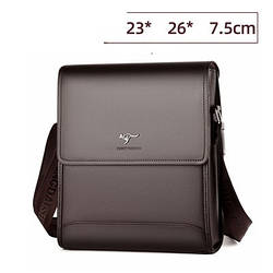 Чоловіча шкіряна сумка-барсетка велика Kangaroo через плече