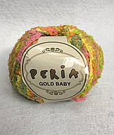 Пряжа Peria Gold Baby 50гр - 135м (Помаранчевий Меланж) 72% поліестер, 28%нейлон, Туреччина