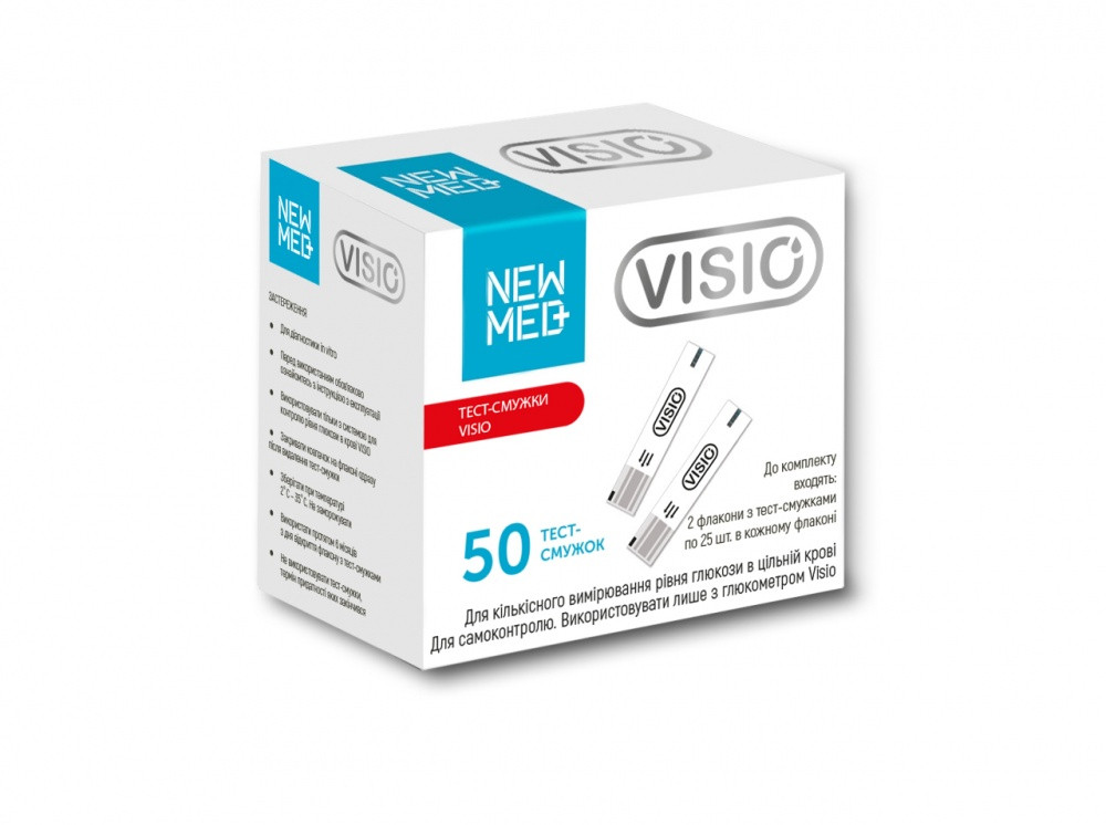 Тест-смужки Visio NewMed 50 шт. / Тест-полоски Visio NewMed 50 шт.