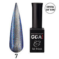 Гель лак з ефектом "Crystal cat's eye №7, GGA Professional