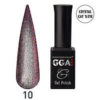 Гель-лак з ефектом "Crystal Cat's eye No10, GGA Professional