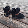 Натуральна замша уггі дитячі UGG GUCCI чорні черевики чобітки уггі дитячі для дівчинки хлопчика, фото 7
