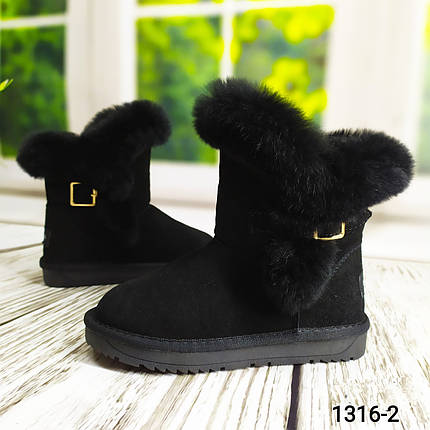 Уги для дівчинки дитячі натуральна замша 26-31 розміри, фото 1