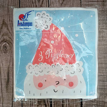 Серветки Альбатрос із целюлози розмір 330*330 мм 2 шари 25 шт.