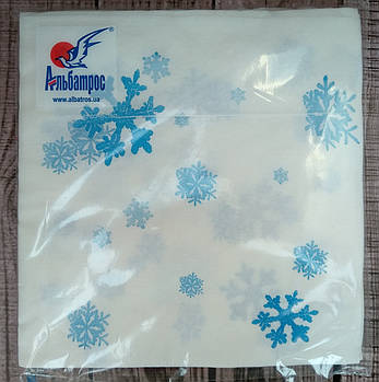 Серветки Альбатрос із целюлози розмір 330*330 мм 2 шари 25 шт.