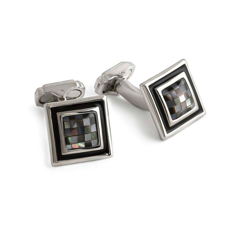 Запонки Thompson of London MOSAIC SQUARE & ROUND Th7408cl