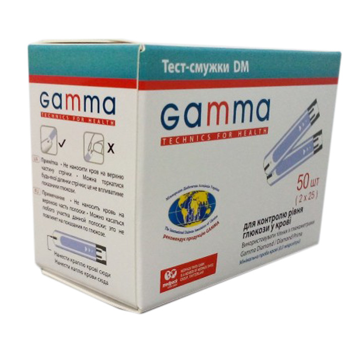 Тест-смужки Gamma DM (Гамма ДМ), 50 шт.