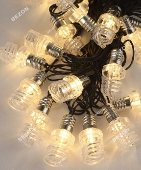 ЛАМТОЧКА-ПРУЖИНА 20 LED, 7 м, білий теплий
