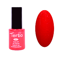 Гель-лак No088 Tertio, Червоний із рожевим мікробліском