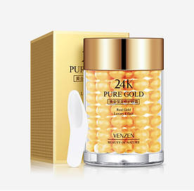 Крем для повік з золотом VENZEN 24K Gold Real Luxury Gold Effect (30г)