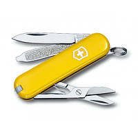 Швейцарский нож Victorinox Classic Sd 58 мм 7 функций Желтый (0.6223.8) оригинальный