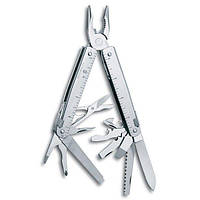 Мультитул Victorinox SwissTool X в шкіряному чохлі 28 функцій (3.0327.L) оригінальний нержавеющая сталь