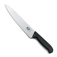 Кухонный разделочный нож Victorinox Fibrox 22 см Черный (5.2033.22) оригинальный