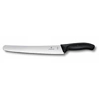 Кухонный нож для кондитерских изделий Victorinox Swiss Classic Pastry 26 см Черный (6.8633.26) оригинальный