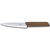 Кухонный универсальный нож Victorinox Swiss Modern Kitchen 15 см Орех (6.9010.15G) оригинальный