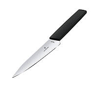 Кухонный универсальный нож Victorinox Swiss Modern Kitchen 15 см Черный (6.9013.15B) оригинальный