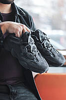 Чоловічі Adidas Yeezy 500 Black чорні. Розміри (36,37,38,39,41,43,44)
