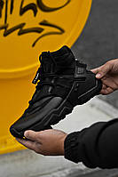 Кросівки чоловічі Nike Huarache Gripp Triple Black, чорні. Розміри (40-44)