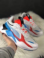 Чоловічі кросівки Puma Rs-x Reinvention Cream Red Blue, різнокольорові.