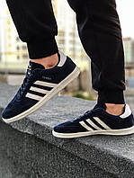 Кросівки чоловічі Adidas Samba сині Blue, фото 1
