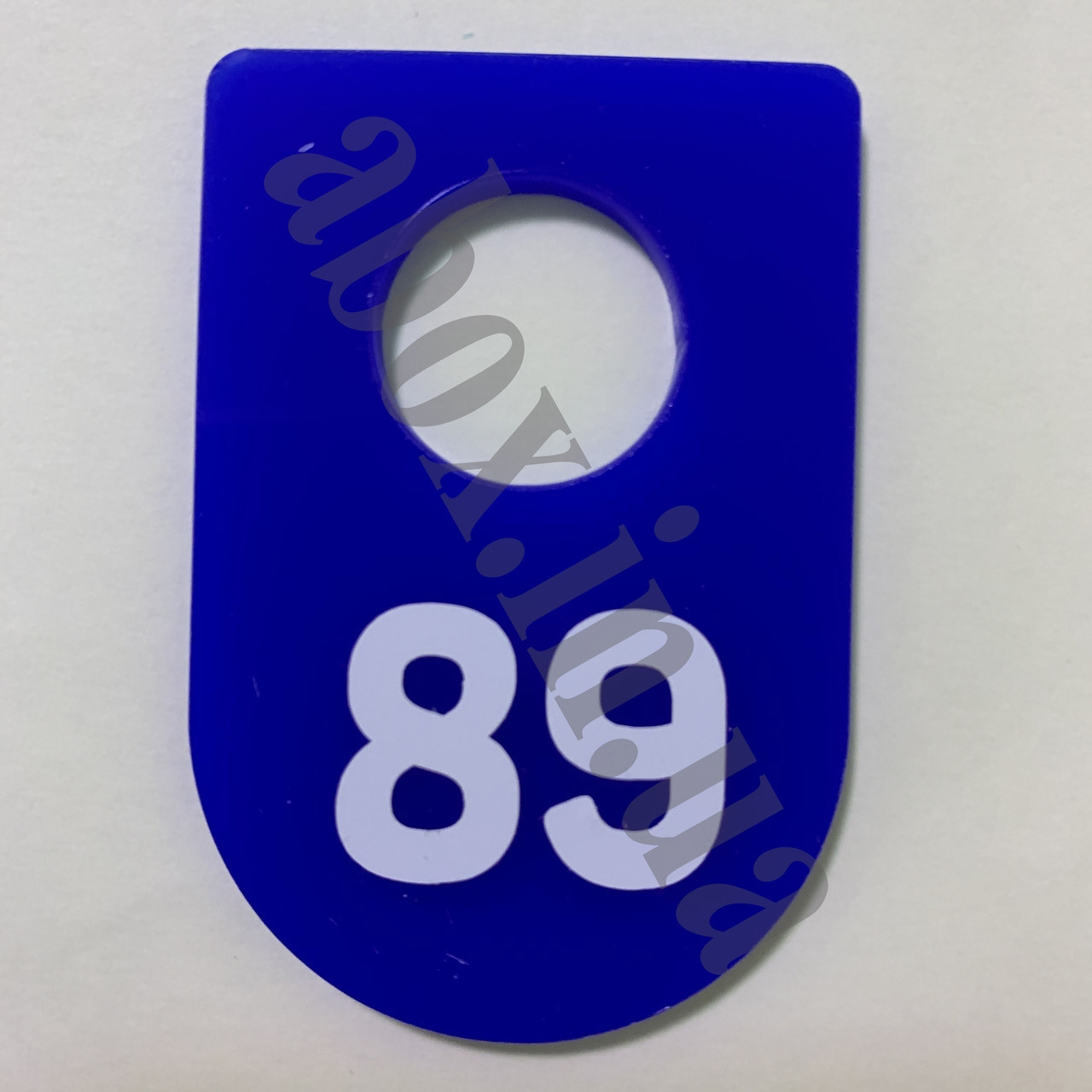 Гардеробні номерки в формі "Жетон" | Синій