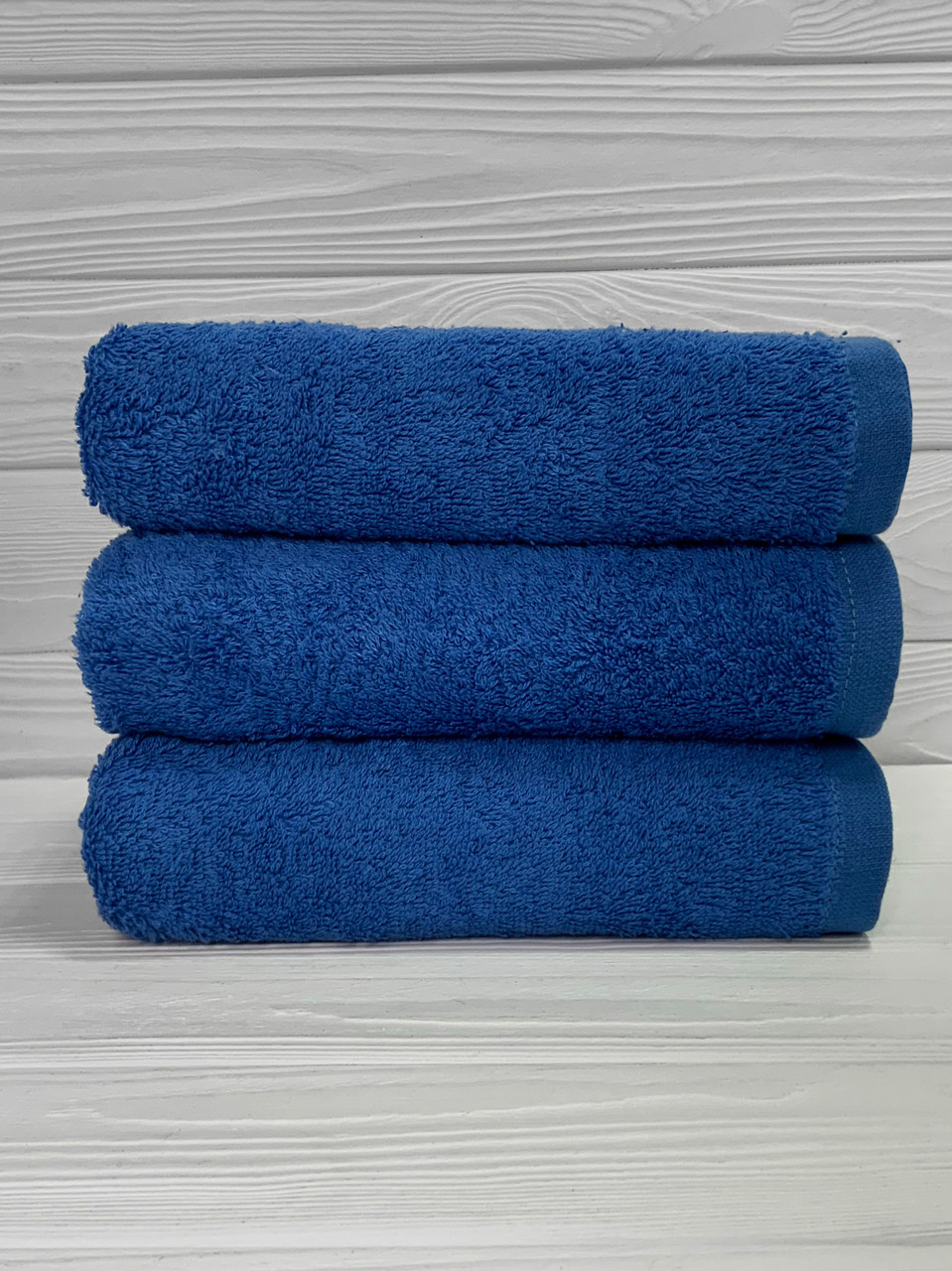 Махровий рушник для рук, Туркменістан, 430 гр\м2, синє, 40*70 см, фото 1