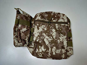 Сумка тактическая военная HLV OXFORD N02181 Pixel Desert Camouflage, фото 4