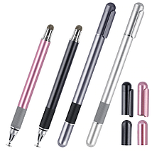 Універсальний Стилус SK 2 в 1 Capacitive Drawing Ball Point Silver, фото 2