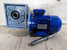Черв'ячний мотор-редуктор NMRV90 1:7,5 з ел.двигуном 2.2 кВт 1000 об/хв, фото 3