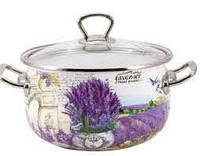 Каструля емальована 3,1 л Лаванда